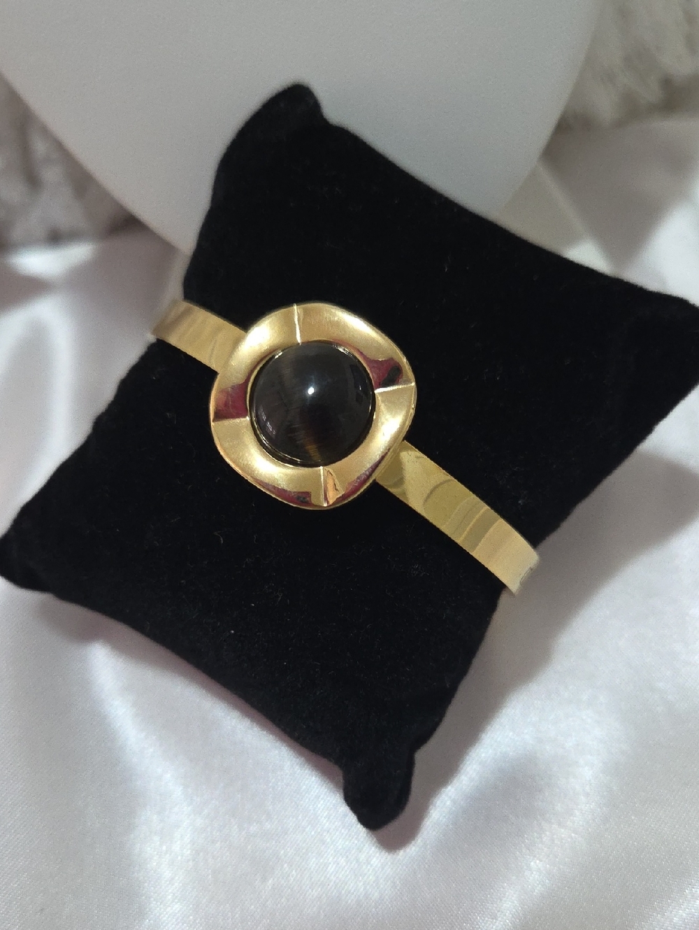 18k gold plated stainless steel Black and Gold  Bracelets